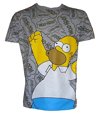 Buy Mens T Shirt Homer The Simpsons Tee Bart Deal Summer Christmas Woohoo D'oh!  • 6.99£