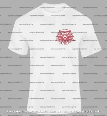 Buy Front And Back Witcher, T-shirt, Wolf Logo, Gerald, Yennefer, Ciri. • 15£