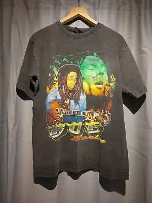 Buy Vintage 90s Bob Marley Tshirt SzL Double Sided Zion • 20£