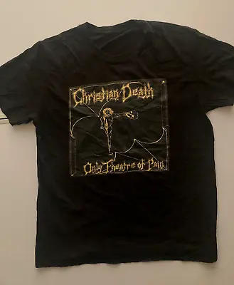Buy Christian Death T Shirt L Only Theatre Of Pain Death Rock • 10.33£