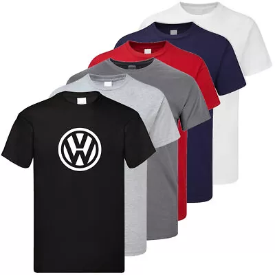 Buy Volkswagen Car Logo T-shirt VW Transporter Racing Gift Mens Kids Ldies Top Xmas  • 11.99£