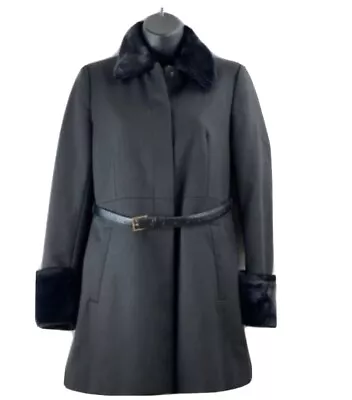 Buy Zara Fur Collar And Cuffs Coat Jacket  • 19.99£