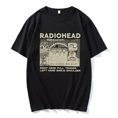 Buy Radiohead Retro Print Men/Women T-Shirt Short Sleeve Streetwear Unisex Clothing • 11.94£