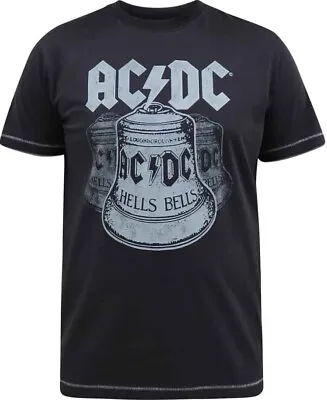 Buy D555 Kingsize Big Mens Ac/dc Hells Bells T-shirt Size 2xl 3xl 4xl 5xl 6xl • 22.99£