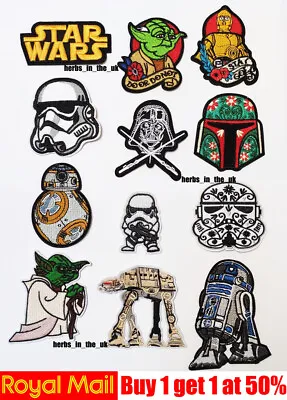 Buy Star Wars Patch Fabric Badges Iron On Clothes Handicraft DIY Embroidered • 2.78£