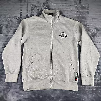 Buy VINTAGE No Fear Jacket Adult Large Grey Y2K Spaded Skull Design Zip Up • 34.99£