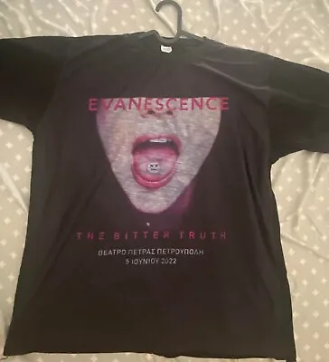 Buy Evanescence - The Bitter Truth Tour Live In Greece T Shirt (stadium Of Rock), Xl • 29.99£
