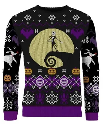 Buy Small 38  Inch Chest Nightmare Before Christmas Sweater Jumper Xmas By Disney • 34.99£