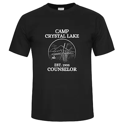 Buy Camp Crystal Lake T Shirt Friday The 13th Vintage Jason Horror Movie T Shirt • 12.74£