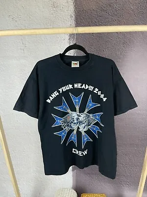 Buy BANG YOUR HEAD 2004 CREW Metal Shirt FotL Iced Earth Anthrax Tee Shirt • 56.40£