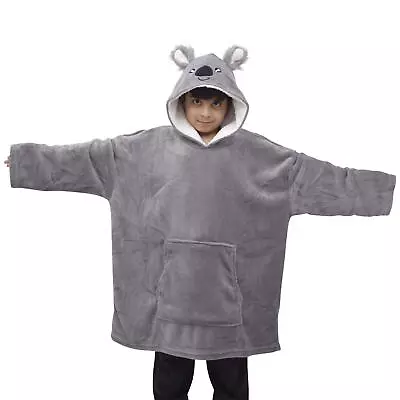 Buy Kids Girls Boys Oversized Hoodie Koala Snuggle World Book Day Super Soft Blanket • 8.99£