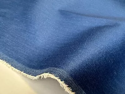 Buy 7.6oz Stretch Denim Fabric - Plain Blue Jeans Cotton Material - 57  / 145cm Wide • 5.99£