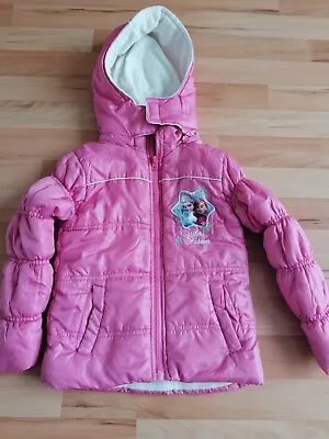 Buy Disney Frozen  Girls Pink Jacket Size 6Yrs Elsa Anna Sister Forever • 6.99£