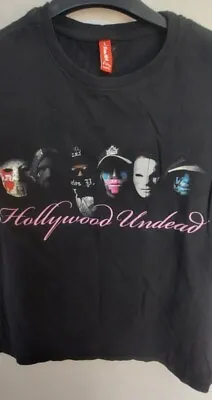 Buy Hollywood Undead T Shirt Rare Rap Rock Band Merch Tee Ladies Size Large • 16£