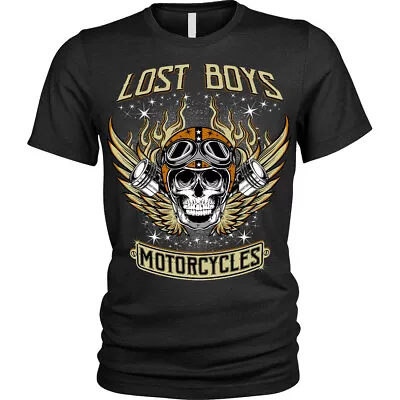 Buy Lost Boys Motorcycles T-Shirt Biker Clothing Skull  Unisex Mens • 11.95£