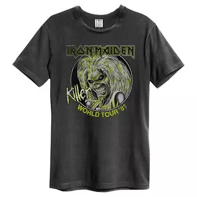 Buy Amplified Unisex Adult Killer World Tour �'81 Iron Maiden T-Shirt GD1487 • 31.59£