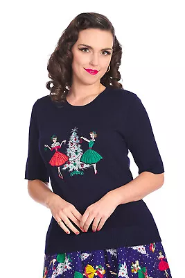 Buy Banned Vintage Christmas Holiday Plus Size Jumper • 39.95£