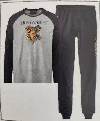 Buy Harry Potter Hogwarts Logo Men’s Cotton Pyjamas Gift Set Size L (NEW) • 16£