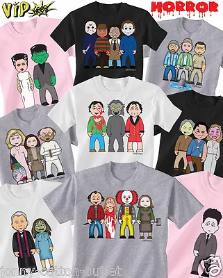 Buy VIPwees Childrens Quality T-Shirt Horror Movie Inspired Caricatures ChooseDesign • 11.99£