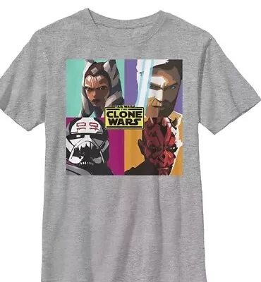Buy  Star Wars. Clone Wars T Shirt GREY.Medium  • 9.99£