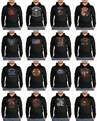 Buy Biker Sweat-Shirt With Hood Chopper Hoodie Harley Sweater Men's Hood Sweater • 40.75£