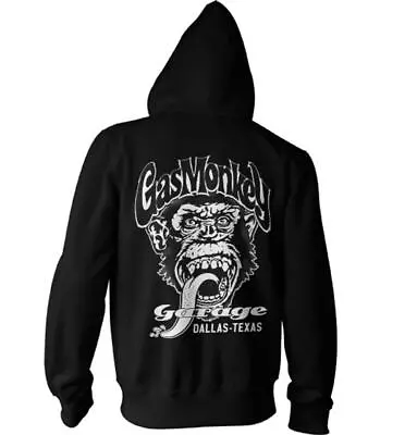Buy Gas Monkey Garage Fast N´ Loud Hoodie Sweater Pullover Dallas, Texas Zip Black • 58.52£