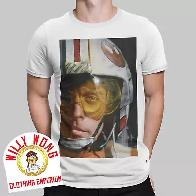 Buy Luke Skywalker T-shirt Red 5 X Wing Fighter Movie Retro Cool Sci-fi Tee Force • 6.99£