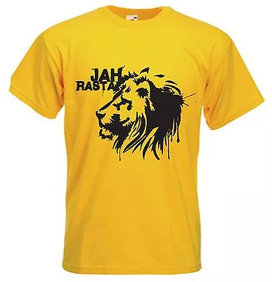 Buy JAH RASTA T-SHIRT - Reggae Lion Of Judah Rastafarian Bob Marley - Colour Choice • 12.95£