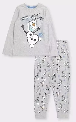 Buy New TU Disney Frozen Olaf 'Snow Much Fun' Grey Unisex Baby Pyjamas 18-24 Months  • 9£