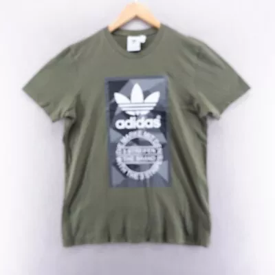 Buy Adidas Originals Mens T Shirt Large Greene Grey Camo Graphic Short Sleeve Cotton • 11.99£