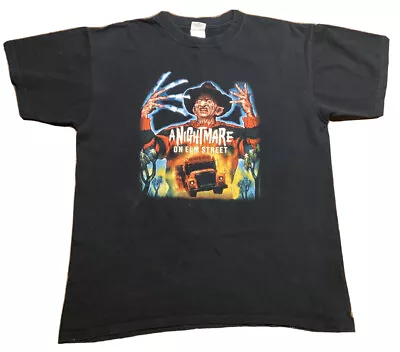 Buy Vinatge 80’s 90's A NIGHTMARE ON ELM STREET FREDDY KRUEGER T-Shirt | Size Mens L • 62.99£