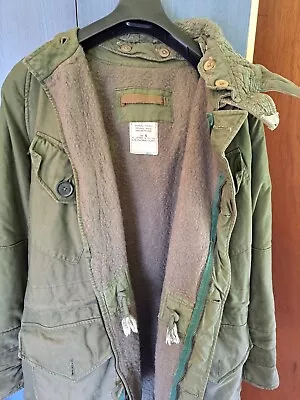 Buy Genuine British Army Middle Parka Coat MOD Size 6 With Hood - A1 Condition BAOR • 130£