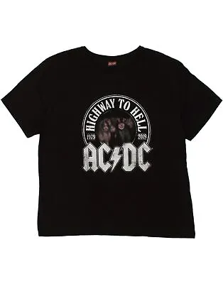 Buy VINTAGE Mens AC DC Graphic T-Shirt Top 3XL Black Cotton AV02 • 20.16£