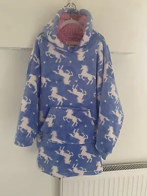Buy Kids Unicorn Oversized Hoodie Blanket Age 7yrs To 10yrs • 5£