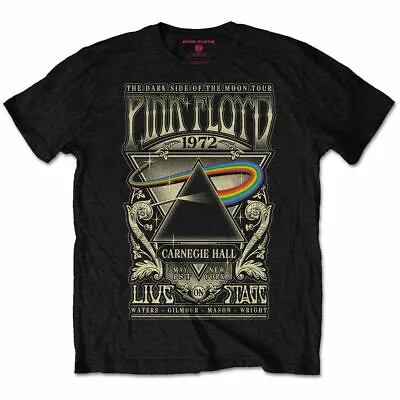 Buy Officially Pink Floyd T Shirt Carnegie Hall 1972 Licensed Mens Black T Shirt • 12.99£