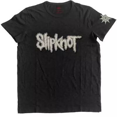 Buy Slipknot 'Logo & Star' Black T Shirt W/ Applique Motifs - NEW • 15.49£