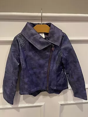 Buy Disney Store Mal Girls Moto Jacket Descendants Faux Leather Costume Coat Size 4 • 29.82£