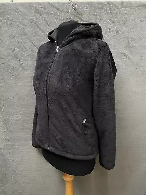 Buy North Face Zip Up Teddy Hoodie Size Medium Zip Up Jumper Black Fleece Jacket TNF • 21.95£