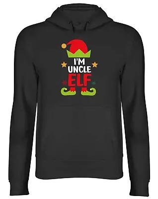 Buy I'm The Uncle Elf Christmas Xmas Mens Womens Hooded Top Hoodie Gift • 17.99£