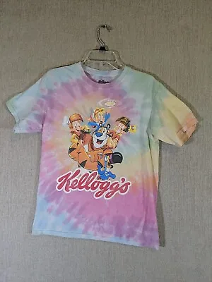 Buy Kelloggs Womens M T Shirt Tie-Dye Cereal Mascots Tony Tiger Snap 90s Distressed • 11.29£