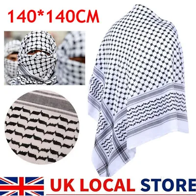 Buy Shemagh Keffiyeh Scarf Arab Palestine Mens Women Palestinian Head Neck Wrap • 8.90£