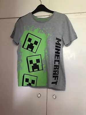 Buy MINECRAFT Creeper T-Shirt 93% Cotton 11-12 Years In Excellent Condition • 7.50£