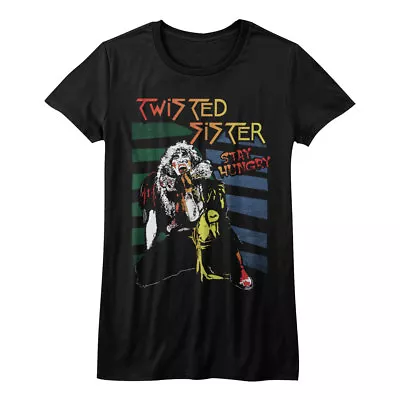 Buy Twisted Sister Stay Hungry Colorful Drawing Women's Fitted T Shirt Heavy Metal • 42.79£
