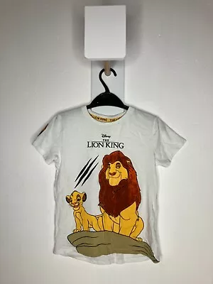 Buy Kids Disney Lion King T-shirt 5-6yrs White • 12.99£