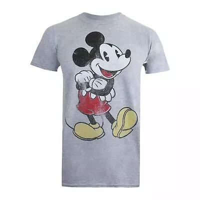 Buy Official Disney Mens Mickey Mouse T-Shirt Grey S - XXL • 13.99£