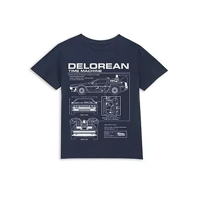 Buy Official Back To The Future DeLorean Schematic Kids' T-Shirt • 10.49£