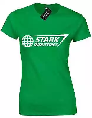Buy Stark Industries Ladies T Shirt Slogan War Civil Infinity Reactor Avengers Gotg • 7.99£