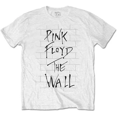 Buy Pink Floyd The Wall White Roger Waters Cover Licensed Tee T-Shirt Men • 15.99£