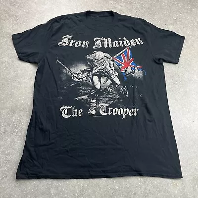 Buy Mens Iron Maiden The Trooper Black Graphic Tshirt Size XL • 20£