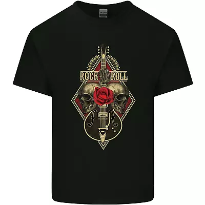 Buy Rock N Roll Guitar Skull Guitarist Electric Kids T-Shirt Childrens • 8.49£